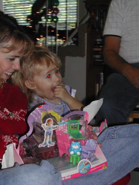 I think she got more presents than all of us combined.  Boy is she in for a surprise whenever she gets a sister or brother.
