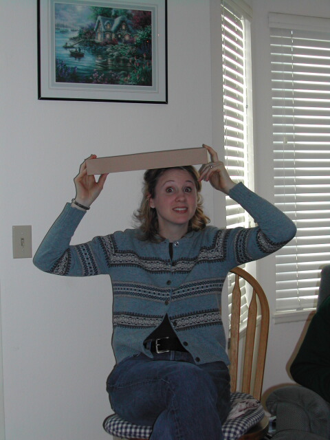 or trying to keep the snow/rain/sleet off her head. It's a common condition that affects most New England residents.