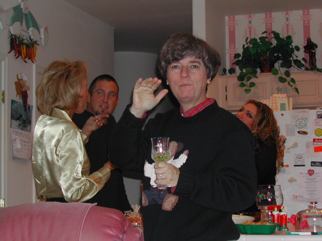 That was her 12th glass of wine, so if she looks silly, well... (just kidding Mom!)