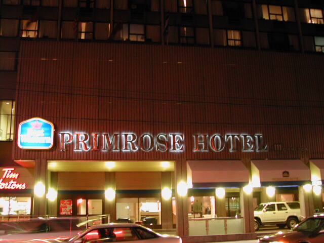 This hotel was only worth taking a picture of because it was weird.  Floors 1-16 had been rented out for students at the University of Toronto, so we were basically staying in a dorm facility. Odd.